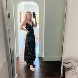 Zara polka dot maxi dress NWT size XS